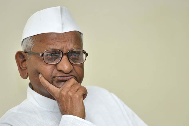 Anna Hazare to keep fast tomorrow in support of Farmers