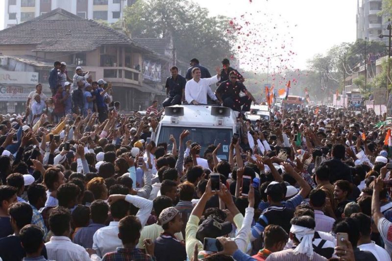राहुल गांधी के रोड शो में जुटी भीड़ से टेंशन में बीजेपी