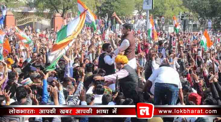 अजमेर उपचुनाव में एकजुट दिख रही कांग्रेस, नामांकन के मौके पर जुटे पायलट, गहलोत और जोशी