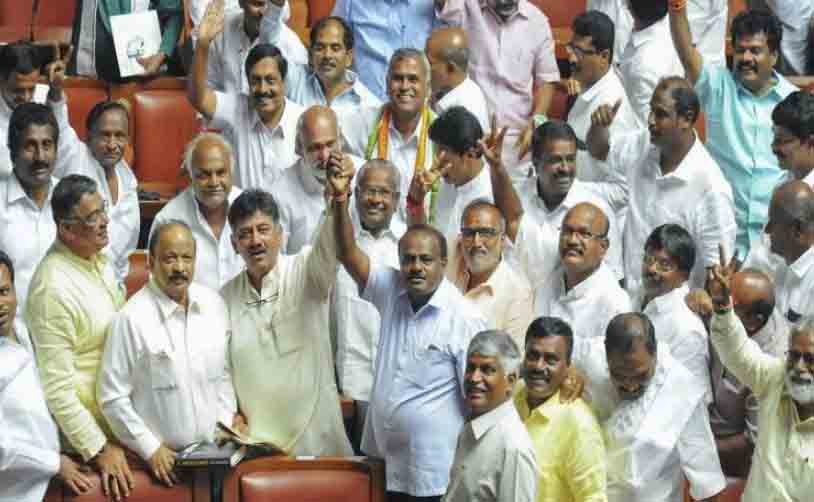 कर्नाटक: कुमार स्वामी ने साबित किया बहुमत, बीजेपी का वाकआउट