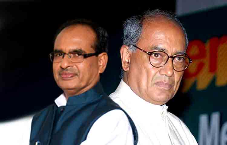 दिग्विजय की नर्मदा यात्रा पड़ रही बीजेपी को भारी, महज औचारिकताएँ पूरी कर रही बीजेपी