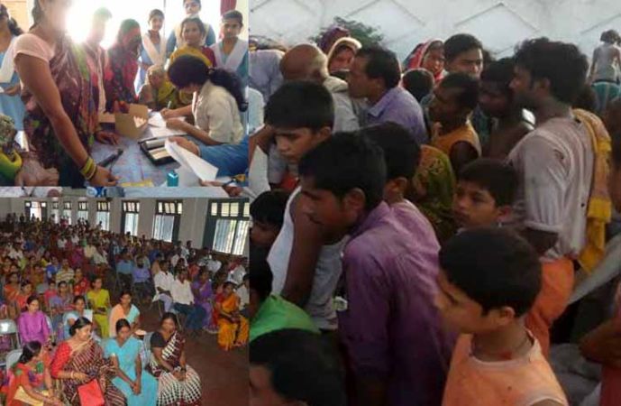 स्वास्थ्य जागरूकता के लिए शिविर का आयोजन