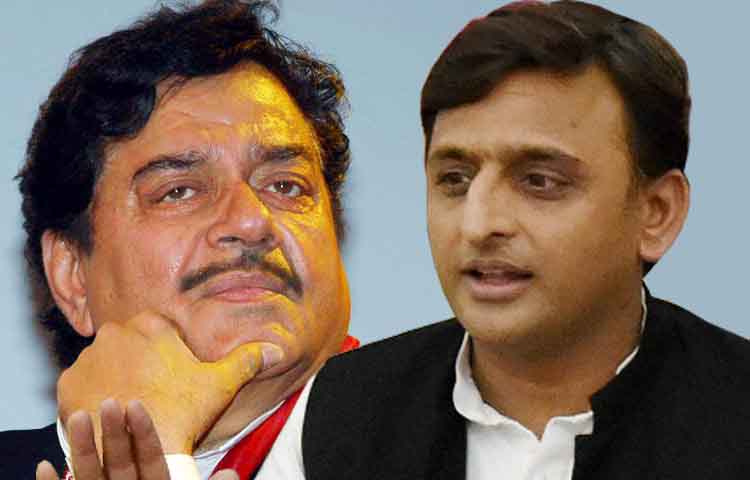 अखिलेश से मिले शॉटगन, पाक पर एयर स्ट्राइक को लेकर दिया बड़ा बयान