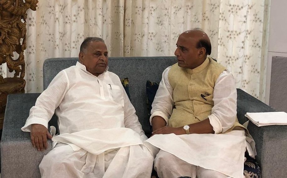 मुलायम से मिले राजनाथ तो 2019 को लेकर लगने लगे कयास