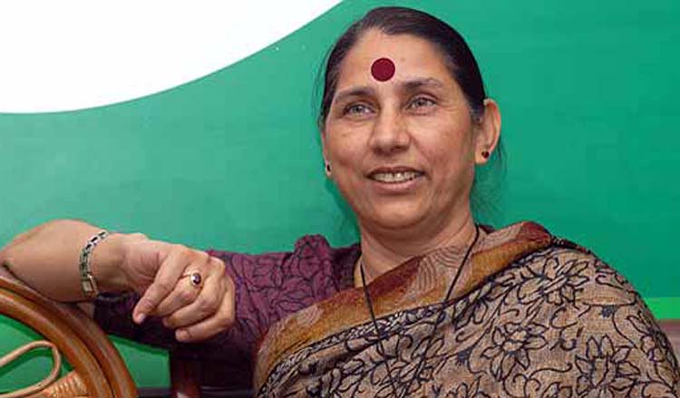 पूर्व केंद्रीय मंत्री कृष्णा तीरथ करेंगी कांग्रेस में घर वापसी