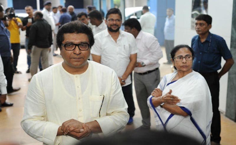ईवीएम के खिलाफ 21अगस्त से शुरू  होगा आंदोलन, सोनिया के बाद ममता से मिले राज ठाकरे