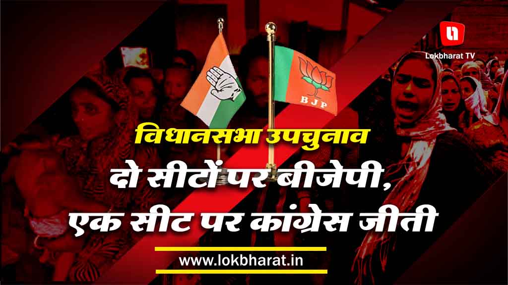 विधानसभा उपचुनाव: दो पर बीजेपी, एक पर लेफ्ट फ्रंट और एक पर कांग्रेस ने दर्ज की जीत
