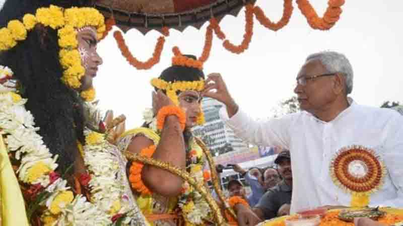 बिहार: बीजेपी का भगवान राम प्रेम उजागर, रावण दहन में नदारद रहे बीजेपी नेता