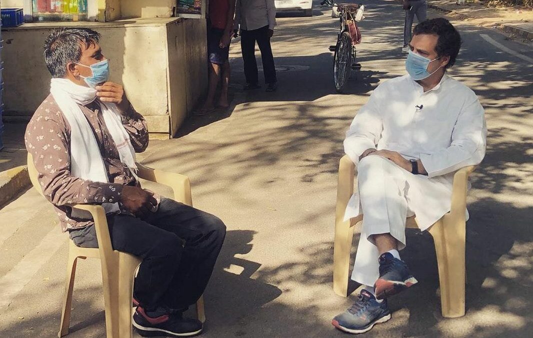 इस बार टेक्सी ड्राइवर से मिले राहुल गांधी, पूछीं परेशानियां