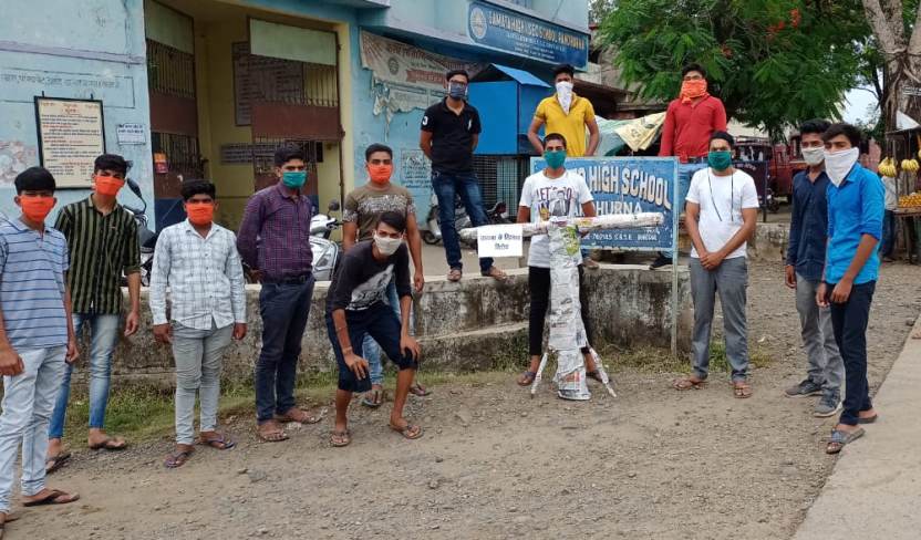 विधार्थी परिषद ने फूंका चीन के राष्ट्रपति का पुतला