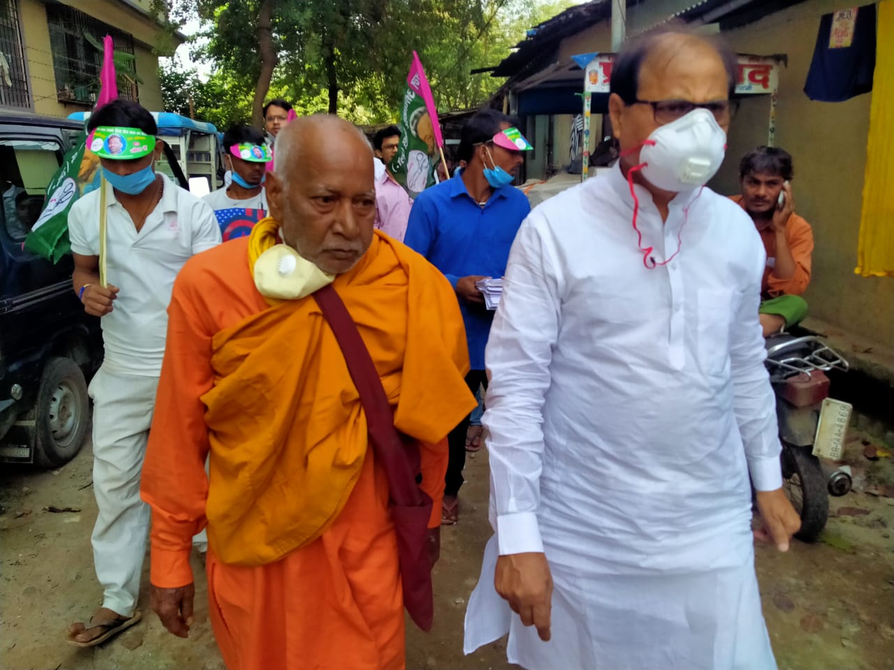 बांकीपुर सीट पर जाप प्रत्याशी चन्दापुरी का सघन जनसंपर्क