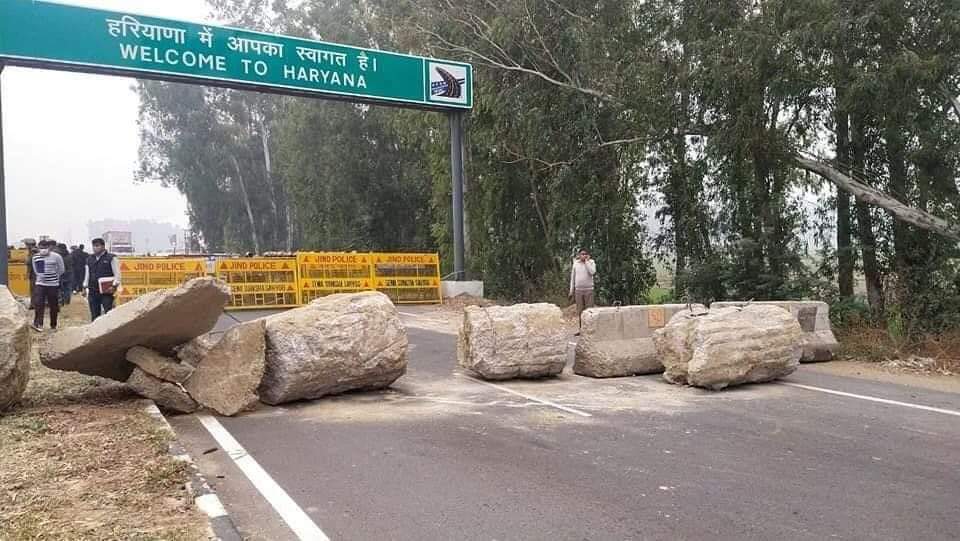 दिल्ली में आज से किसानो का दो दिवसीय महाप्रदर्शन, हरियाणा सीमा सील