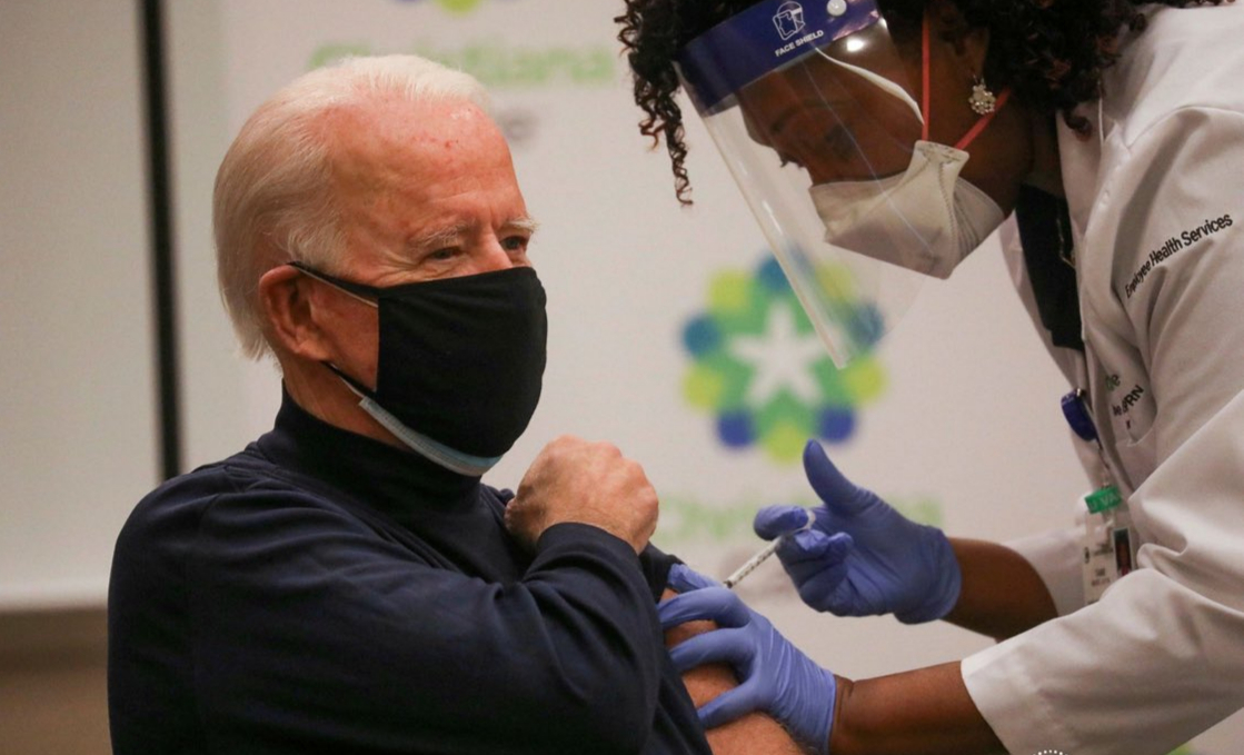 President-elect Joe Biden receives first dose of the Pfizer-BioNTech COVID-19 vaccine