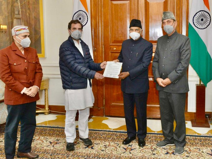 कांग्रेस का राष्ट्रपति भवन मार्च: तिलमिलाई बीजेपी, एक साथ कई नेताओं ने बोला कांग्रेस पर हमला
