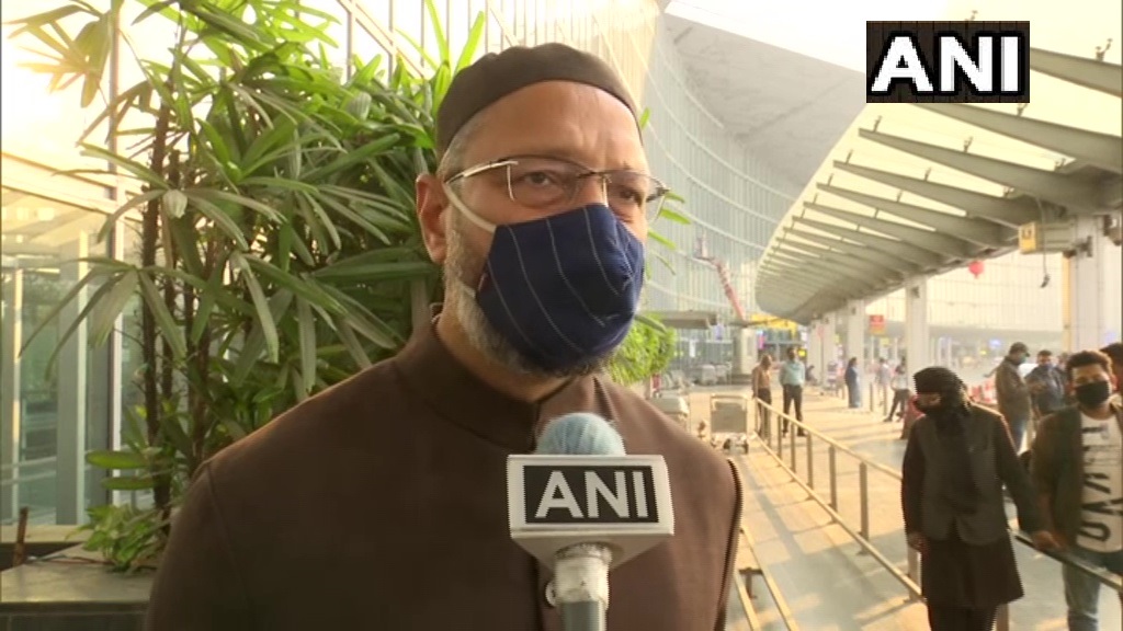 ओवैसी के आवास पर तोड़फोड़ मामले में 5 लोग हिरासत में