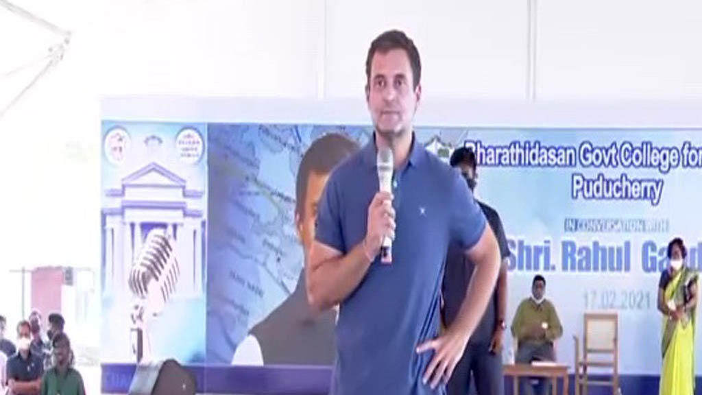 पुडुचेरी: राहुल बोले, “छोटे और मध्यम व्यवसायों पर हमला कर रही मोदी सरकार”
