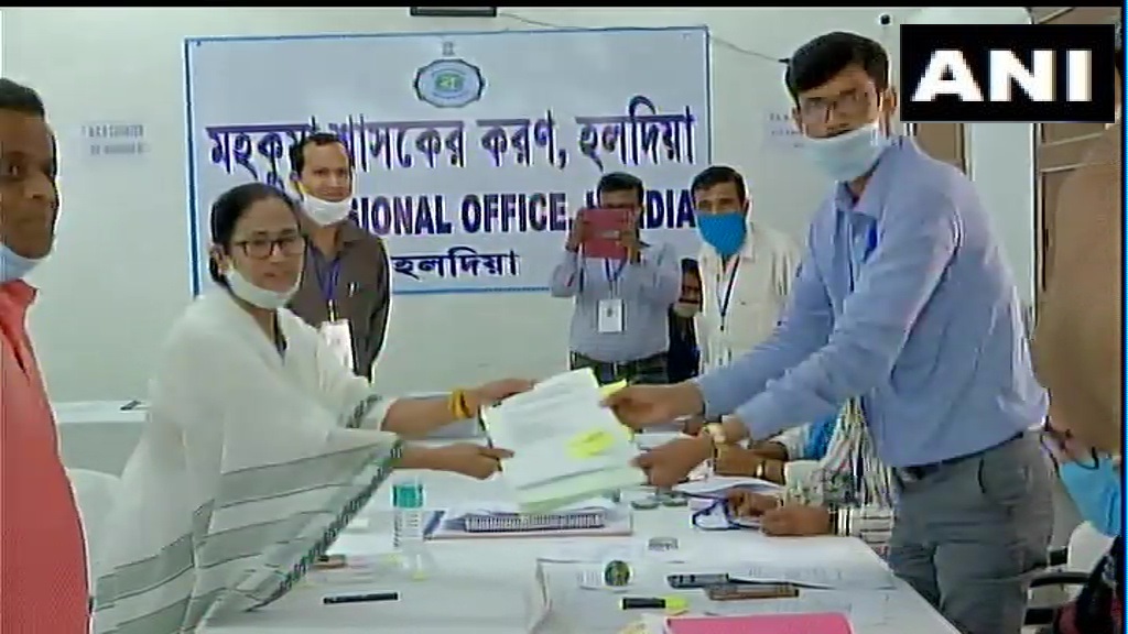 Mamta Banerjee files her nomination from Nandigram seat