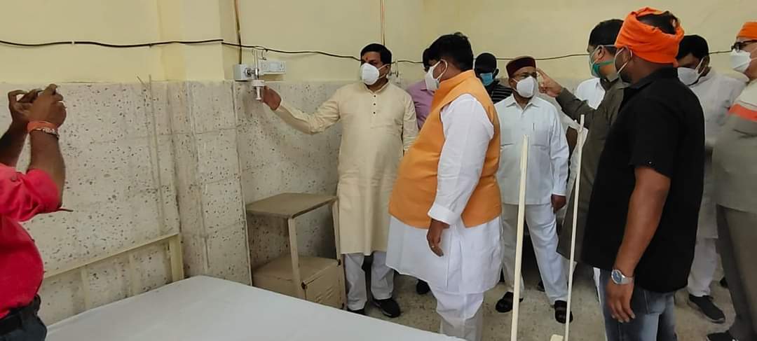 केंद्रीय मंत्री व उच्च शिक्षा मंत्री द्वारा नागदा में 25 अतिरिक्त ऑक्सीजन बेड की शुरुआत