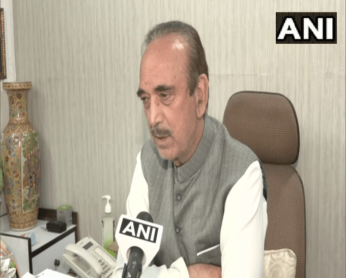 जम्मू कश्मीर के संसाधनों को बाहर ले जाया जा रहा: आज़ाद