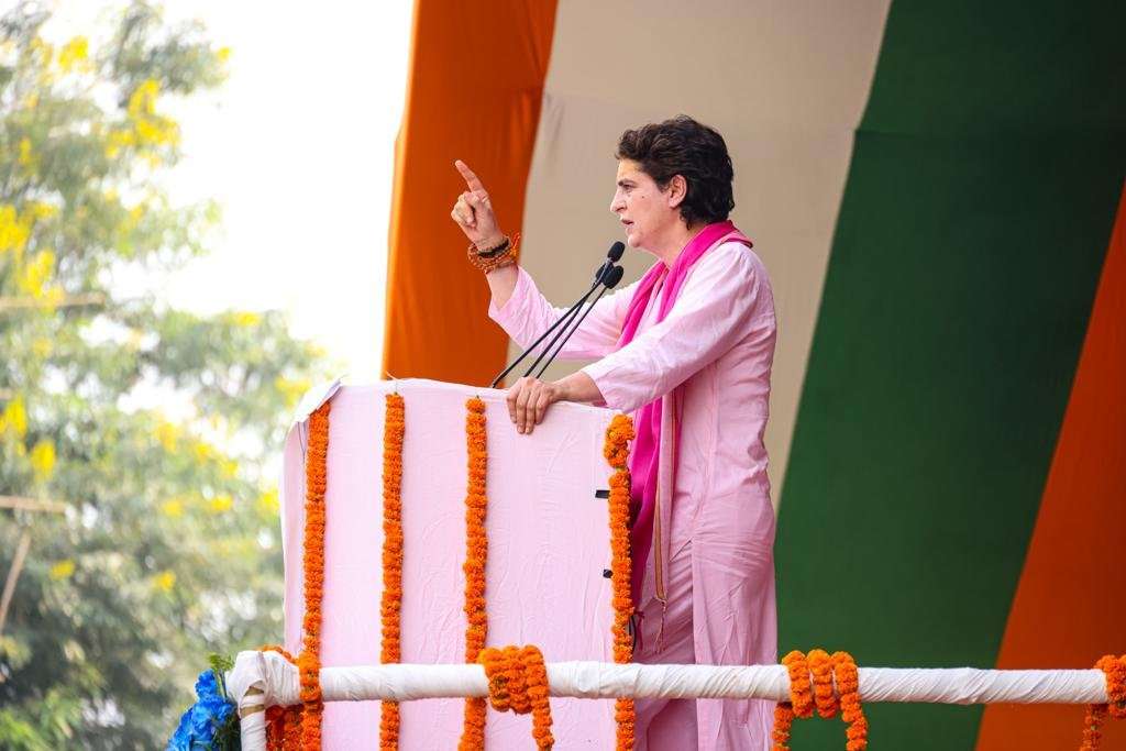किसान न्याय रैली में प्रियंका गांधी के भाषण की 10 अहम बातें