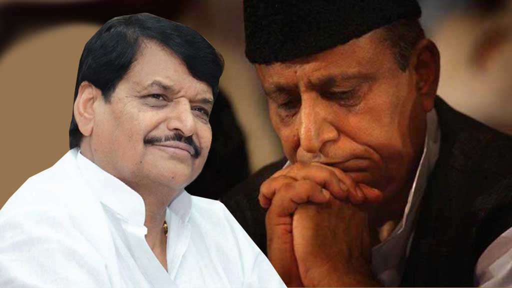 आज़म पर अखिलेश की चुप्पी के बीच शिवपाल की आज़म से मुलाक़ात