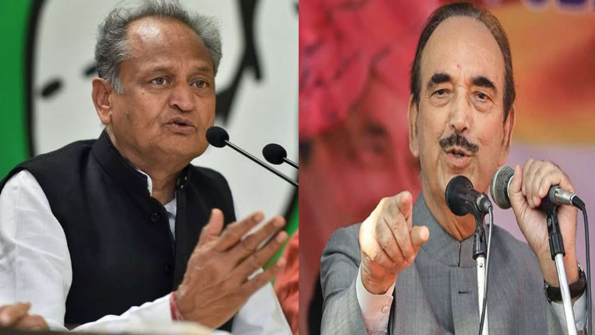 गुलाम नबी आजाद के खिलाफ हुए राजस्थान के सीएम अशोक गहलोत;