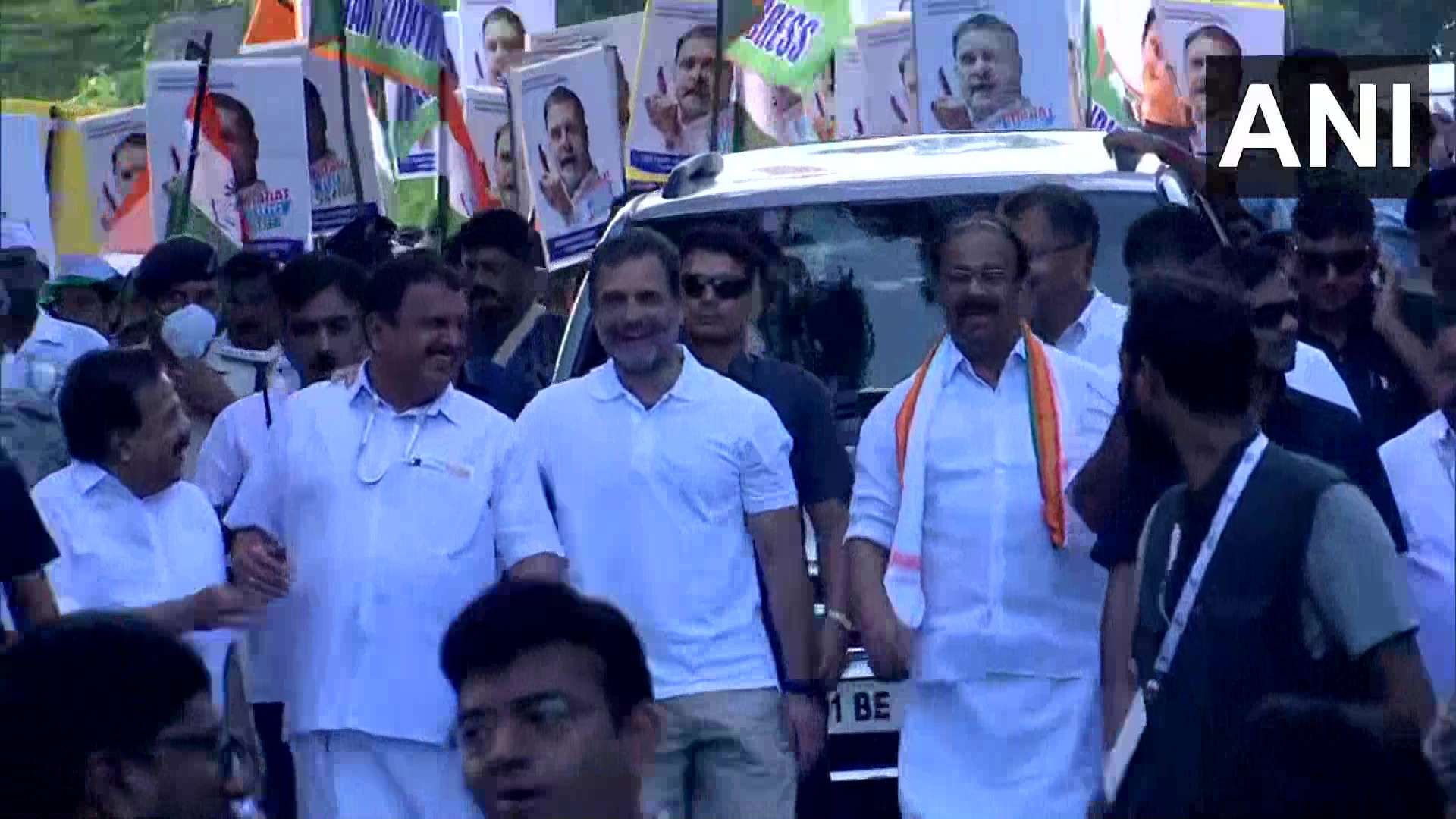 भारत जोड़ो यात्रा का 8वां दिन: शिवगिरि मठ पहुंचे राहुल गांधी