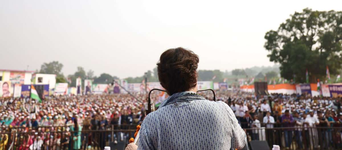 बीजेपी के डबल इंजन पर प्रियंका बोलीं ‘ये 5 साल तक डबल इंजन में ईंधन भरवाना भूल गए थे’