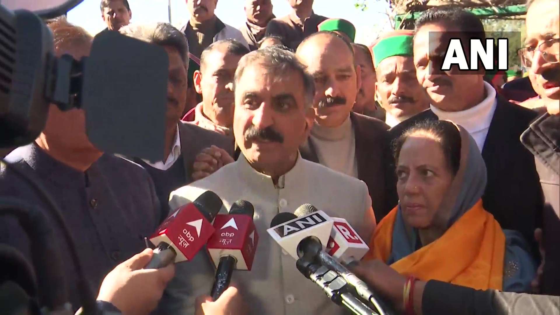 CM Sukhu meets State Congress Chief Pratibha Singh at her residence